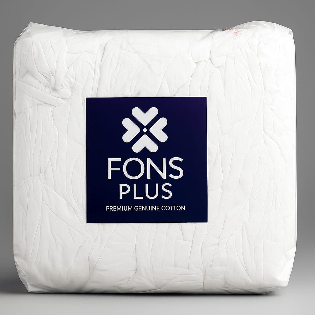 Fons Plus White Cotton Rags - A+ Grade Quality premium cotton rags for industrial applications in UAE